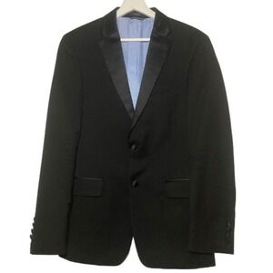 Tommy Hilfiger Tuxedo Blazer Jacket Mens 38S Small Black Formal Wedding Party